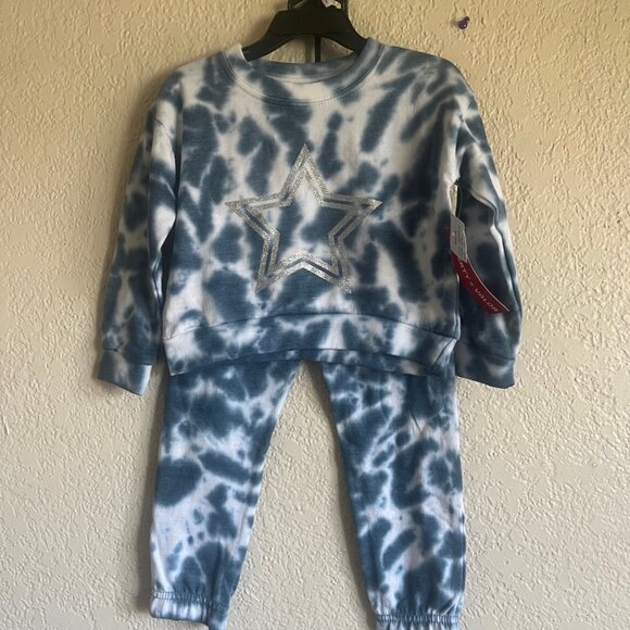 Girls 3T Tie Dye Sweatsuit NWT - Picture 1 of 3
